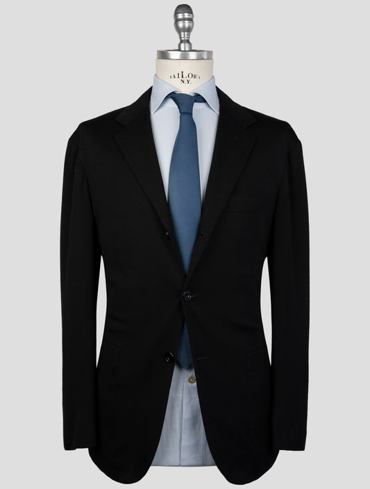 Kiton Black Virgin Wool 12,9 Micron Suit