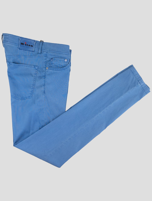 Kiton Blue Cotton Ea Jeans