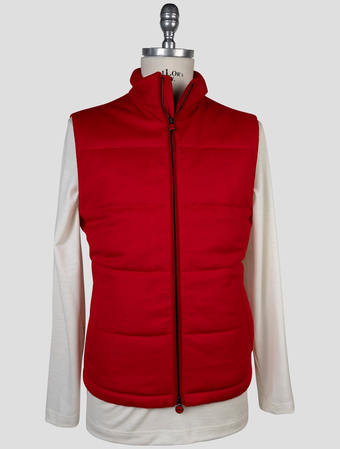 Kiton Red Cashmere Gilet