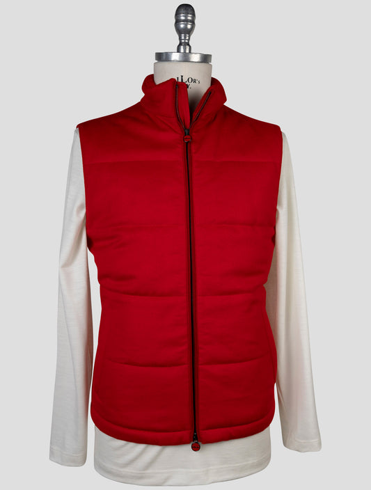 Kiton Red Cashmere Gilet