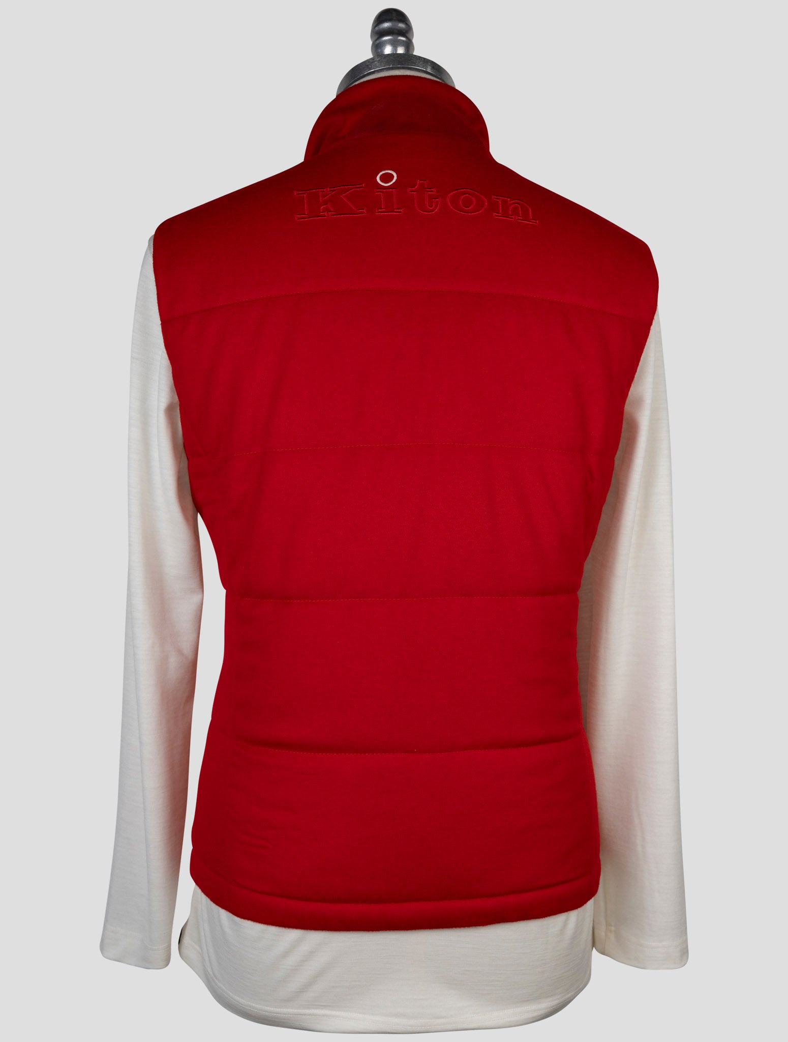 Kiton Red Cashmere Gilet