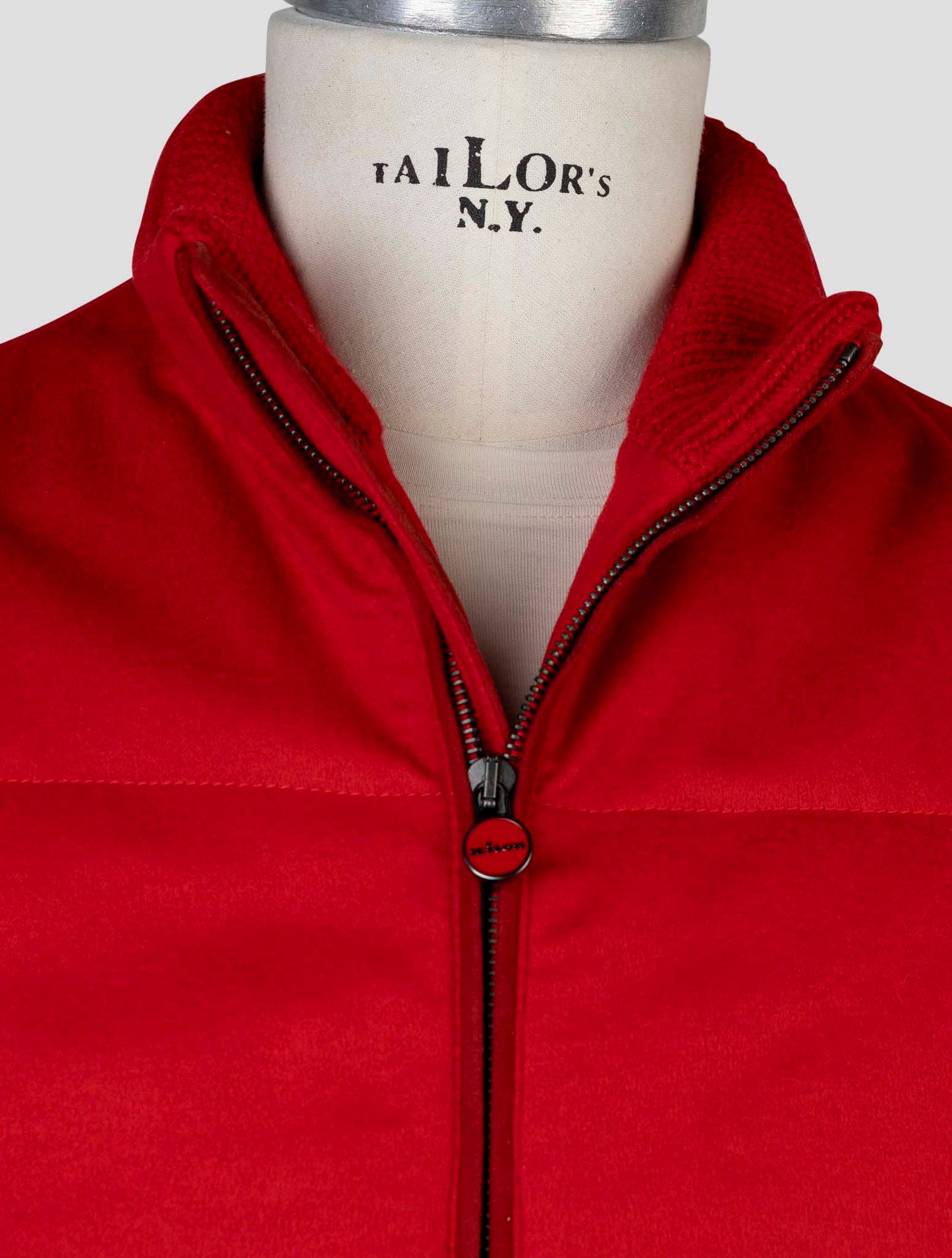 Kiton Red Cashmere Gilet