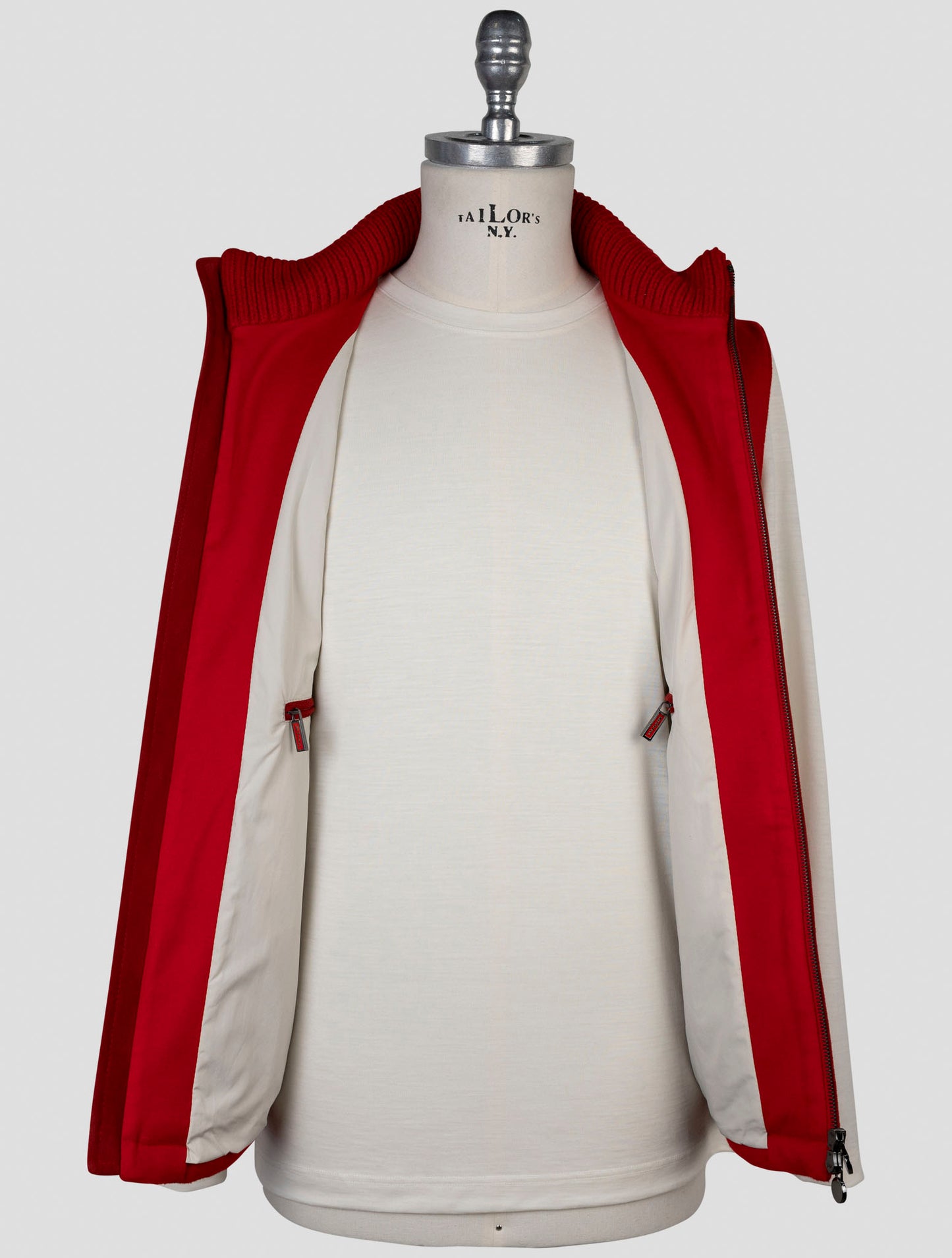 Kiton Red Cashmere Gilet