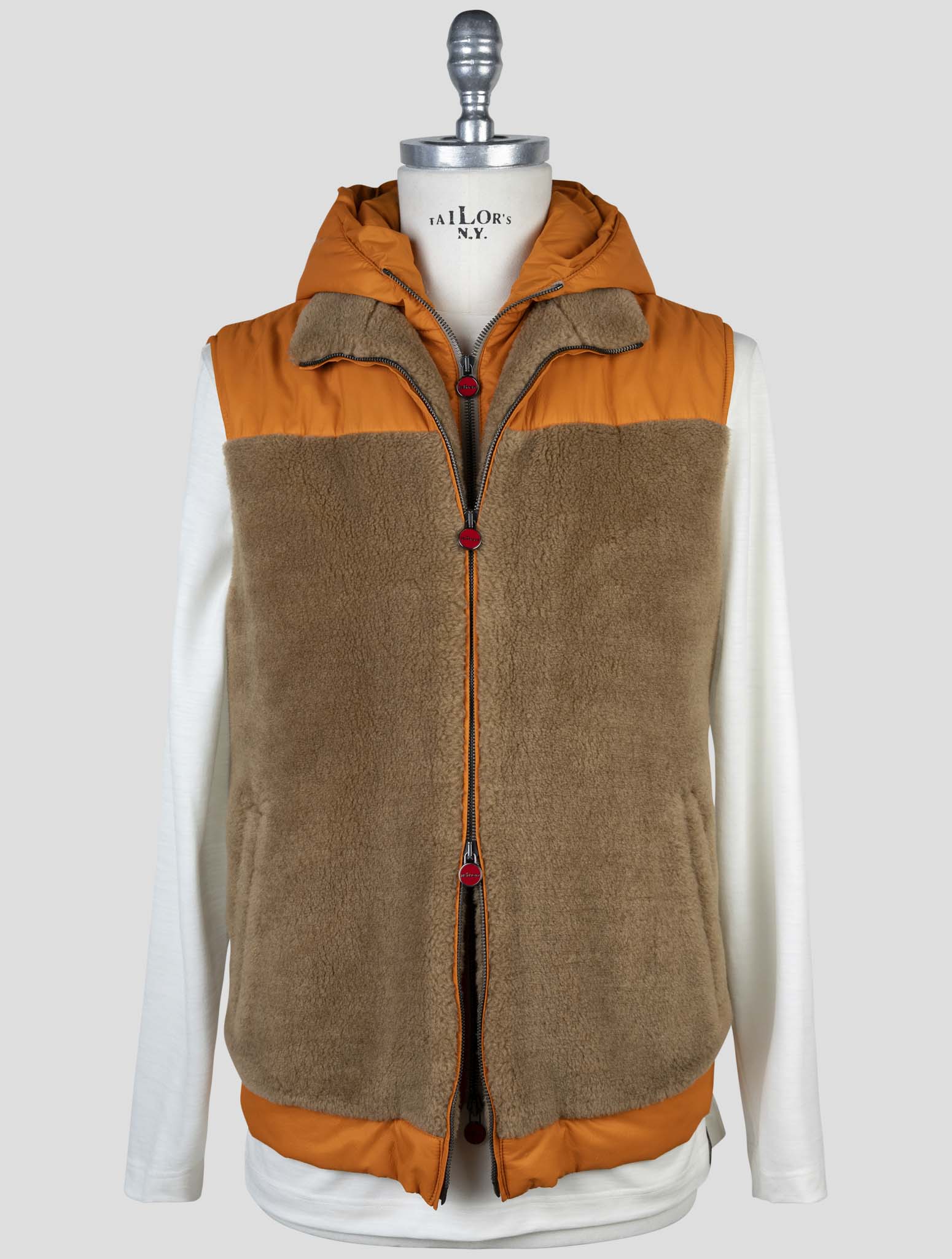 Kiton Brown Orange Camel Gilet