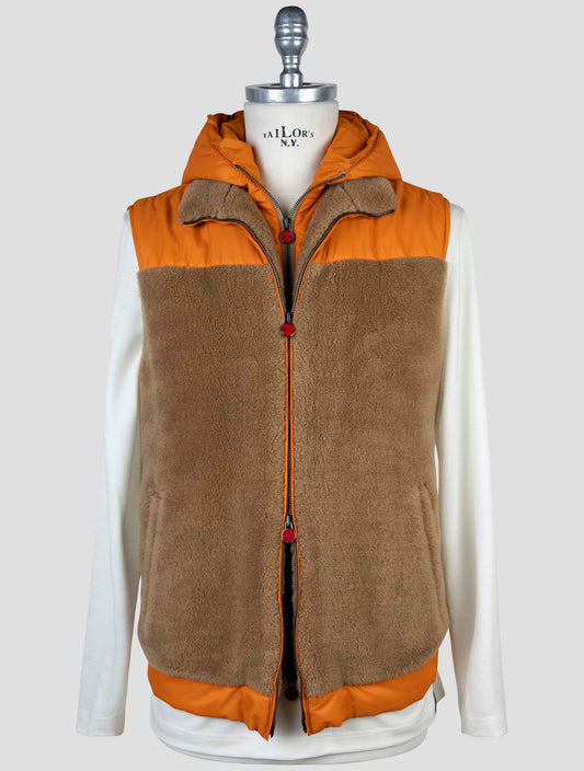 Kiton Brown Orange Camel Gilet
