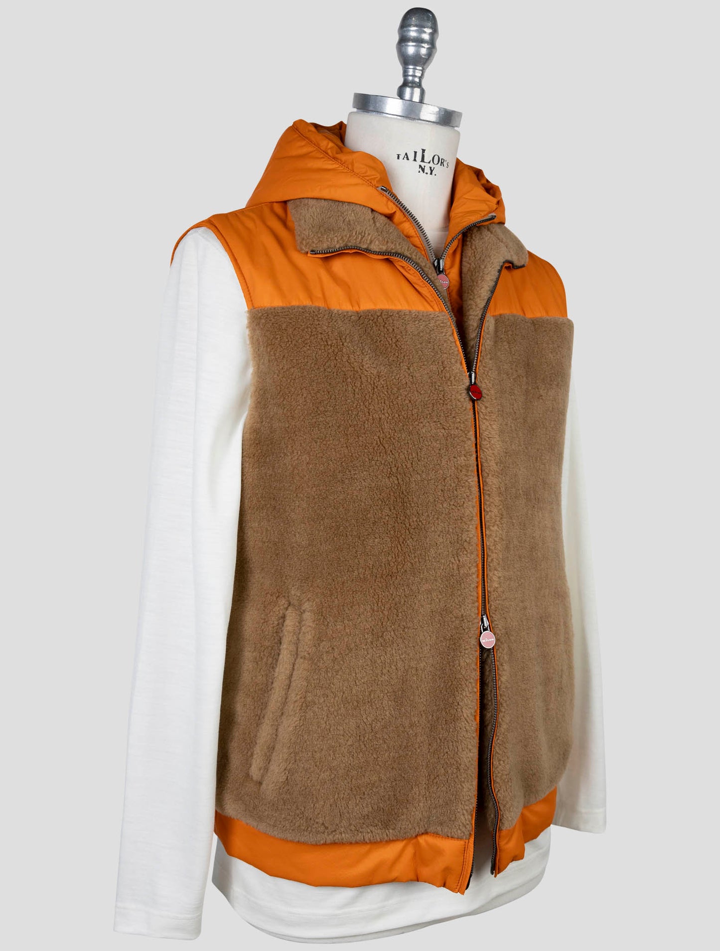 Kiton Brown Orange Camel Gilet