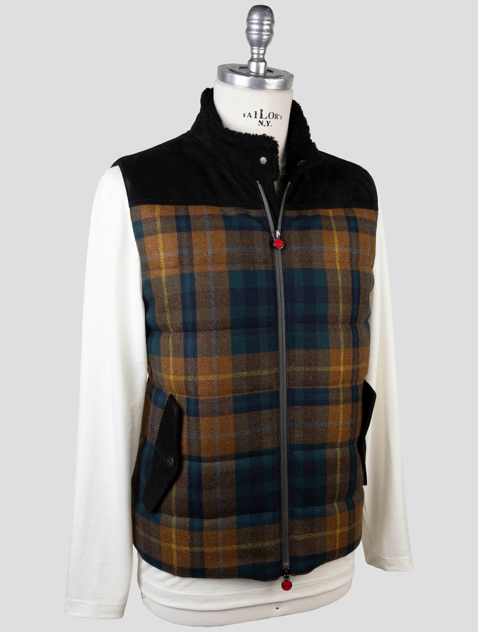 Kiton Multicolor Cashmere Wool Gilet