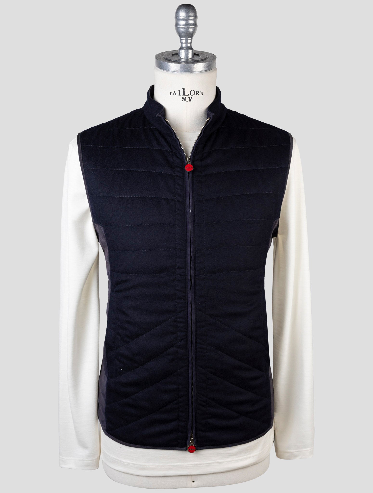 Kiton Blue Cashmere Gilet