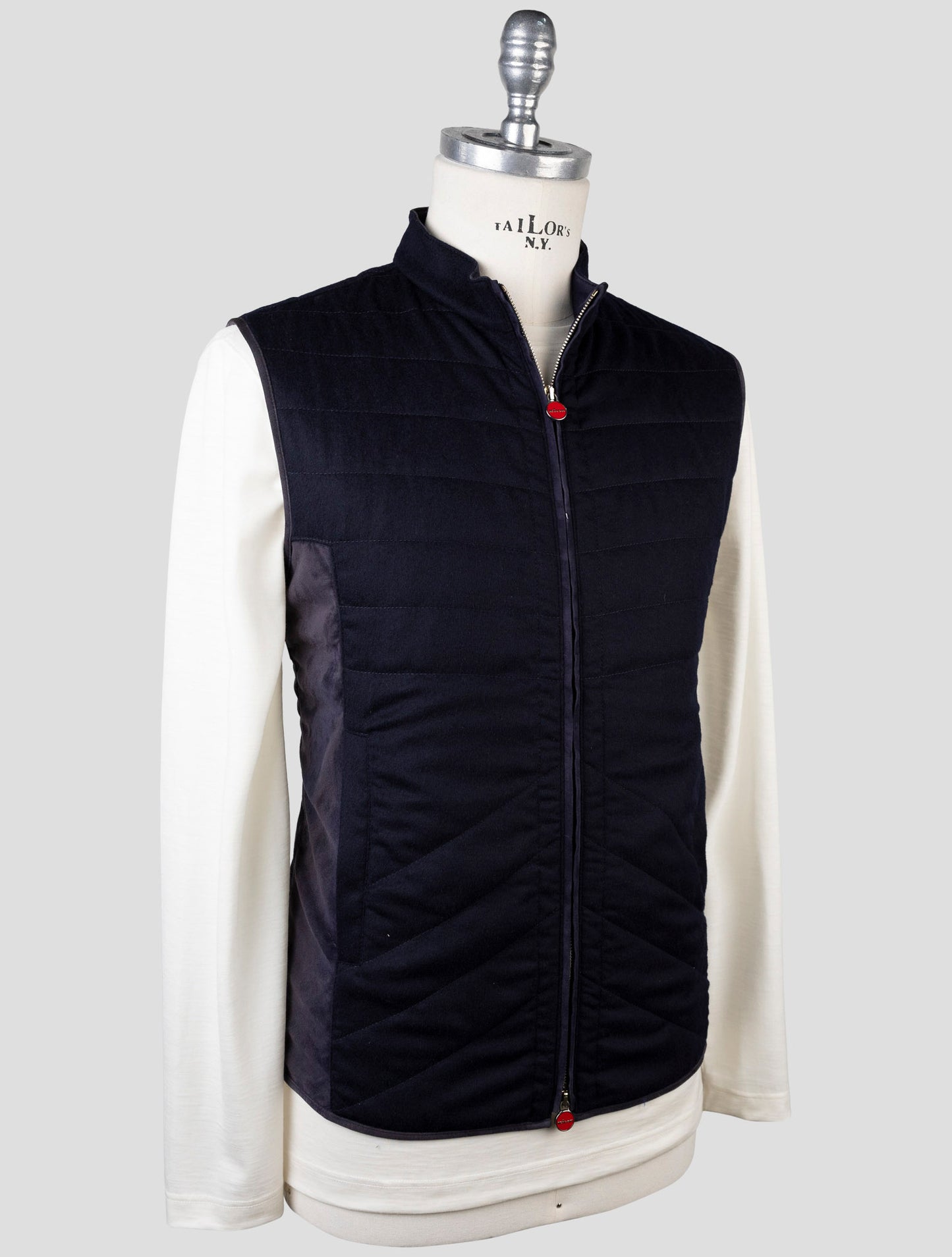 Kiton Blue Cashmere Gilet