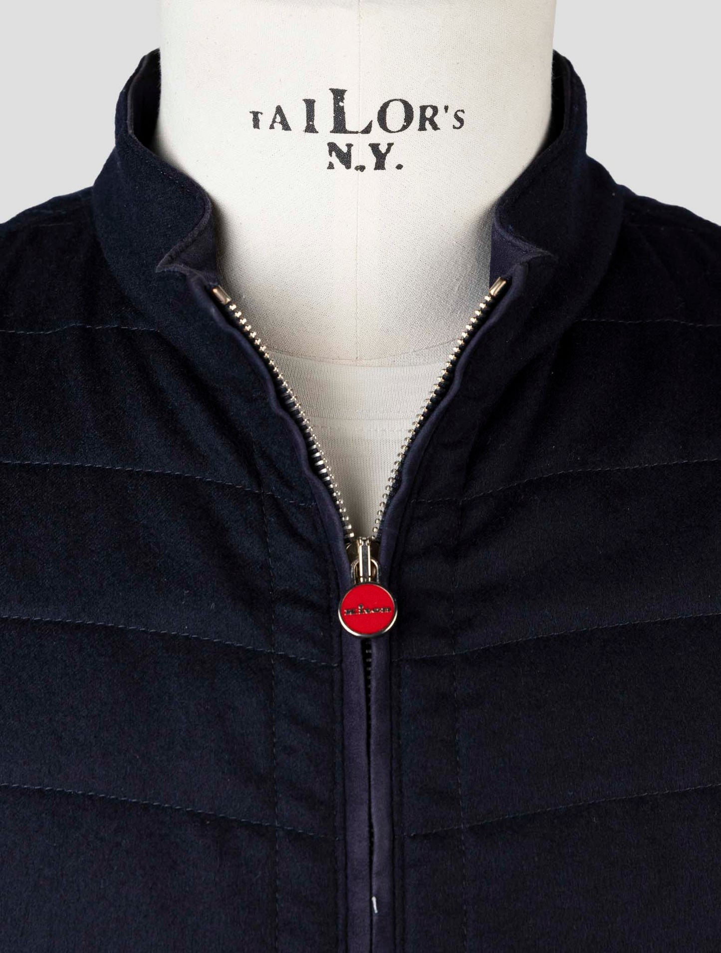Kiton Blue Cashmere Gilet