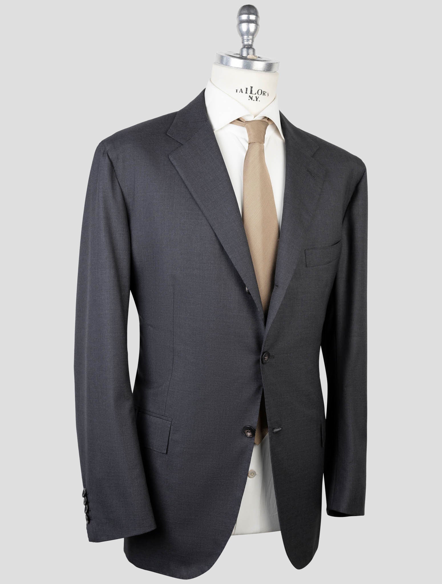 Kiton Gray Wool 14 Micron Suit