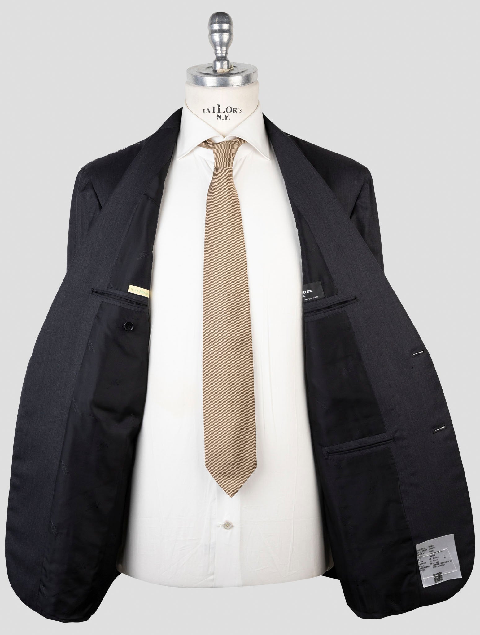 Kiton Gray Wool 14 Micron Suit