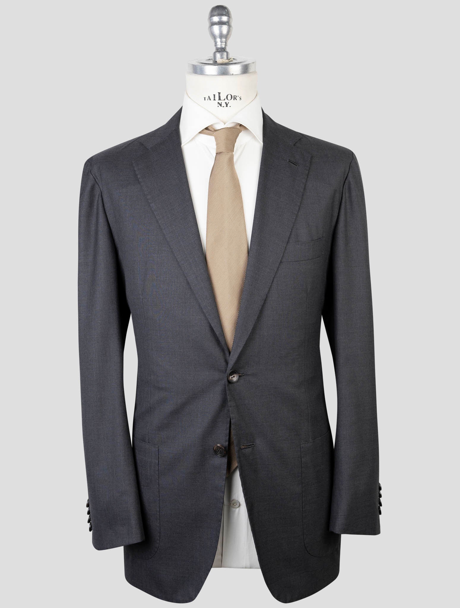 Kiton Gray Wool 14 Micron Suit