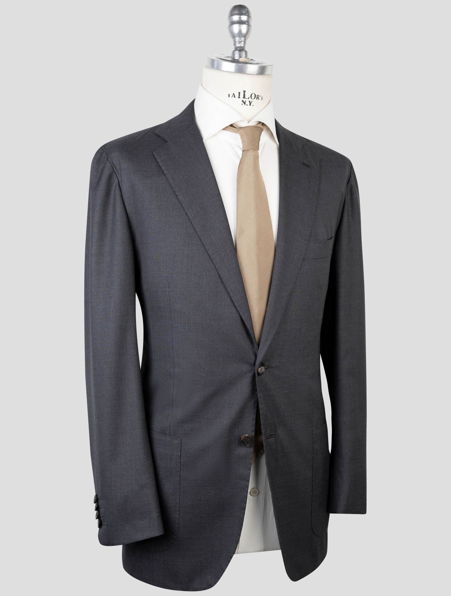 Kiton Gray Wool 14 Micron Suit