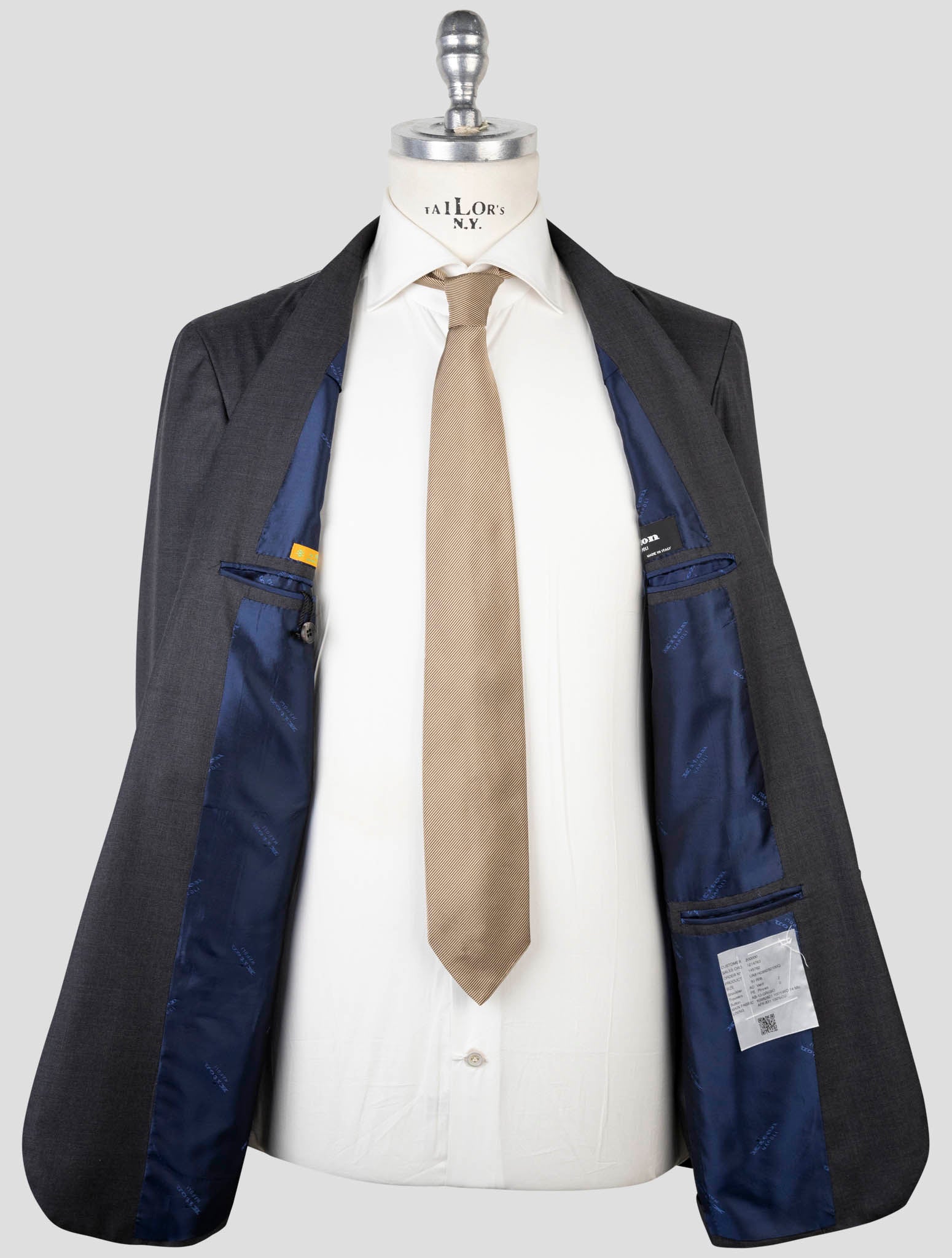 Kiton Gray Wool 14 Micron Suit