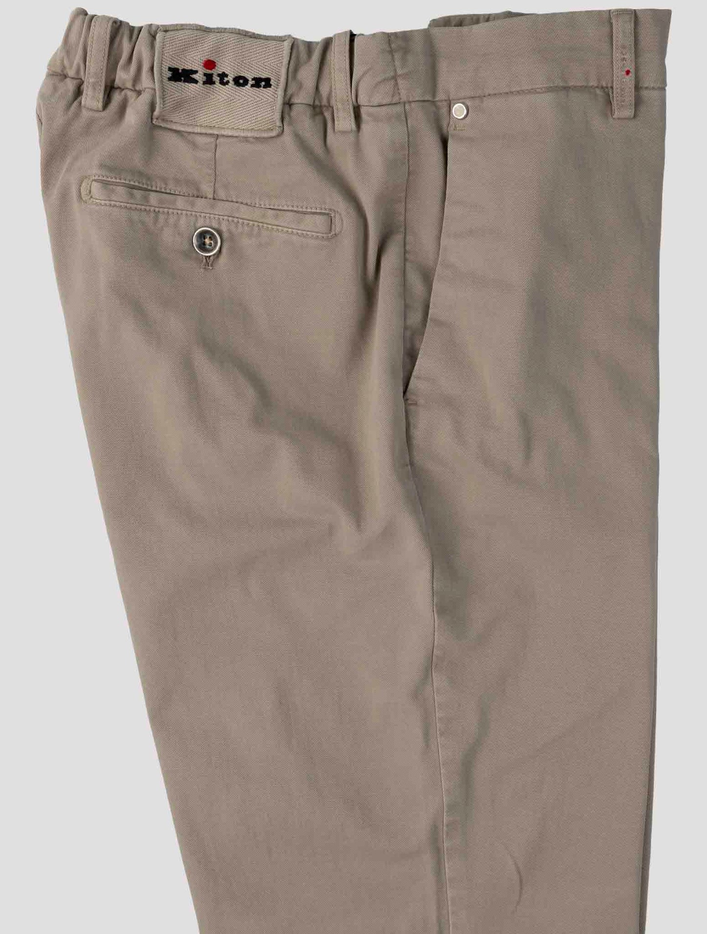 Kiton Beige Cotton Cashmere Ea Pants