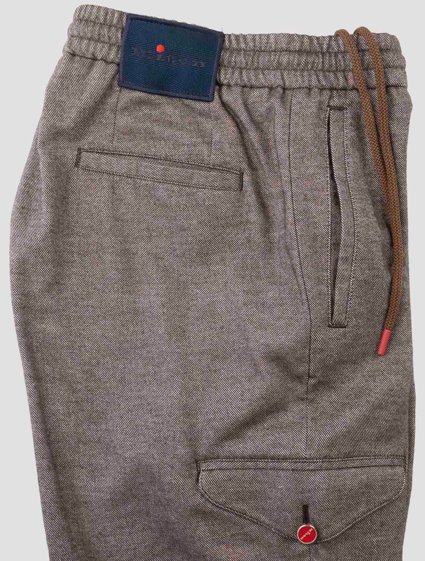 Kiton Brown Cotton Yak Cargo Pants