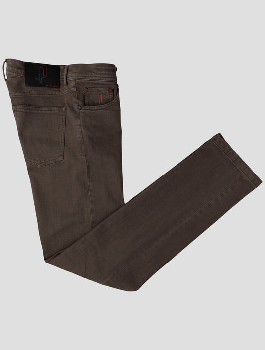 Kiton Brown Cotton Ea Special Editon Plus One Jeans