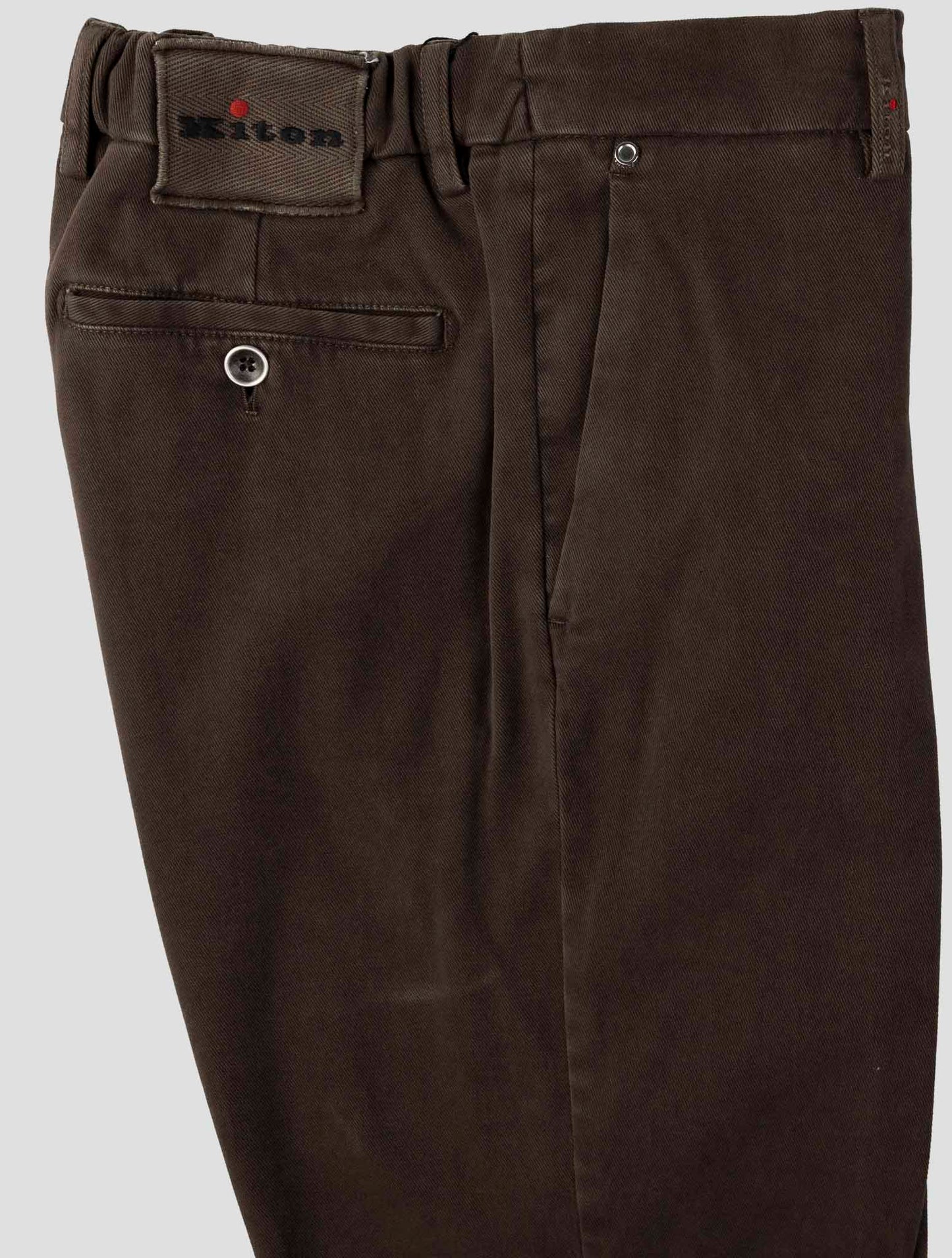 Kiton Brown Cotton Ea Pants