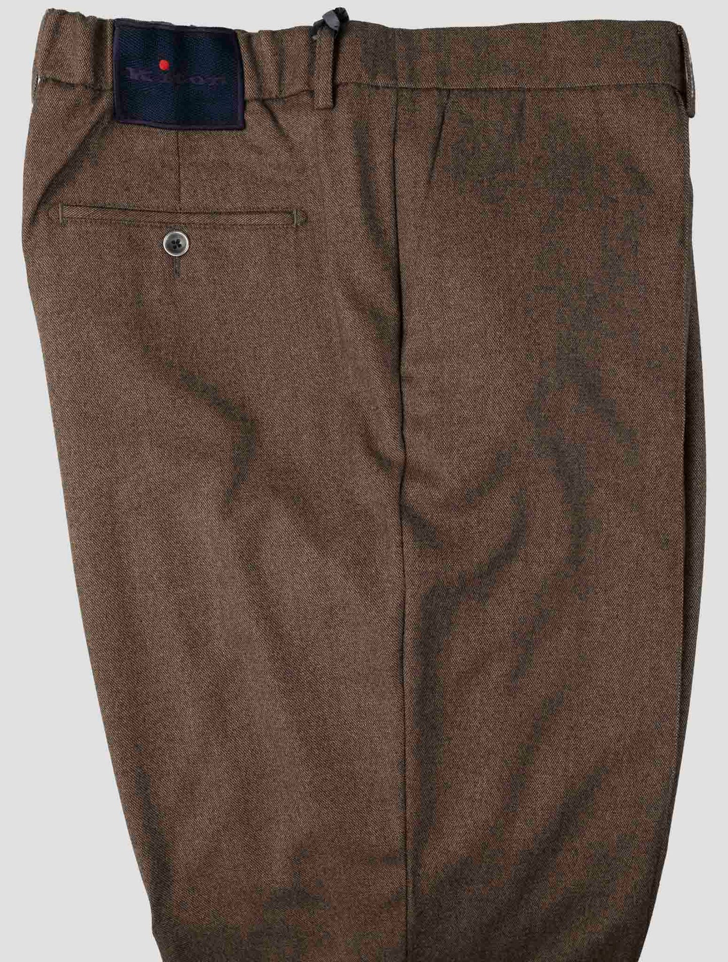 Kiton Brown Virgin Wool Cashmere Pa Ea Pants