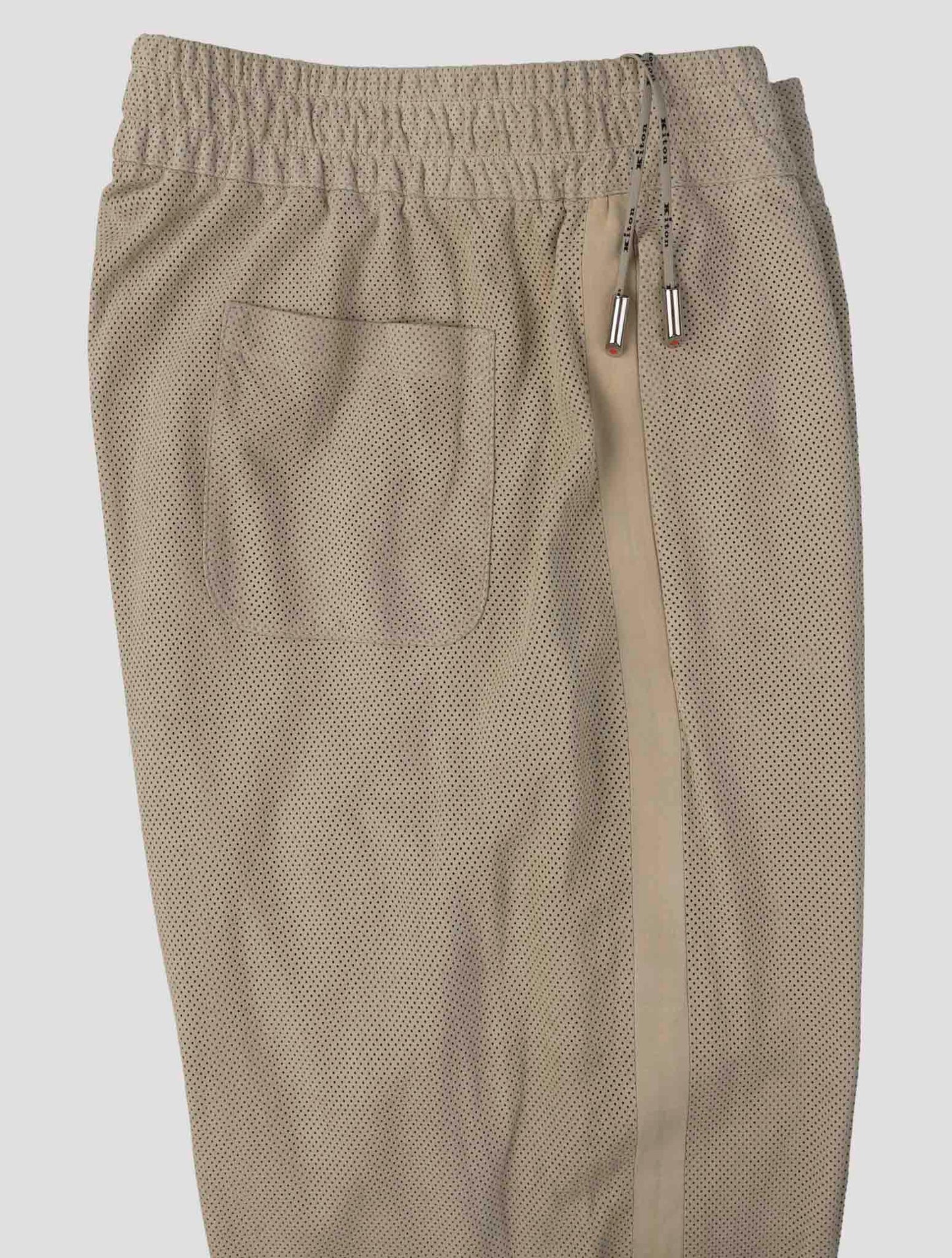 Kiton Beige Leather Pants