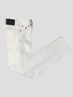 Kiton White Cotton Ea Special Edition Plus One Jeans