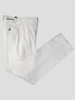 Kiton White Cotton  Ea Velvet Panst