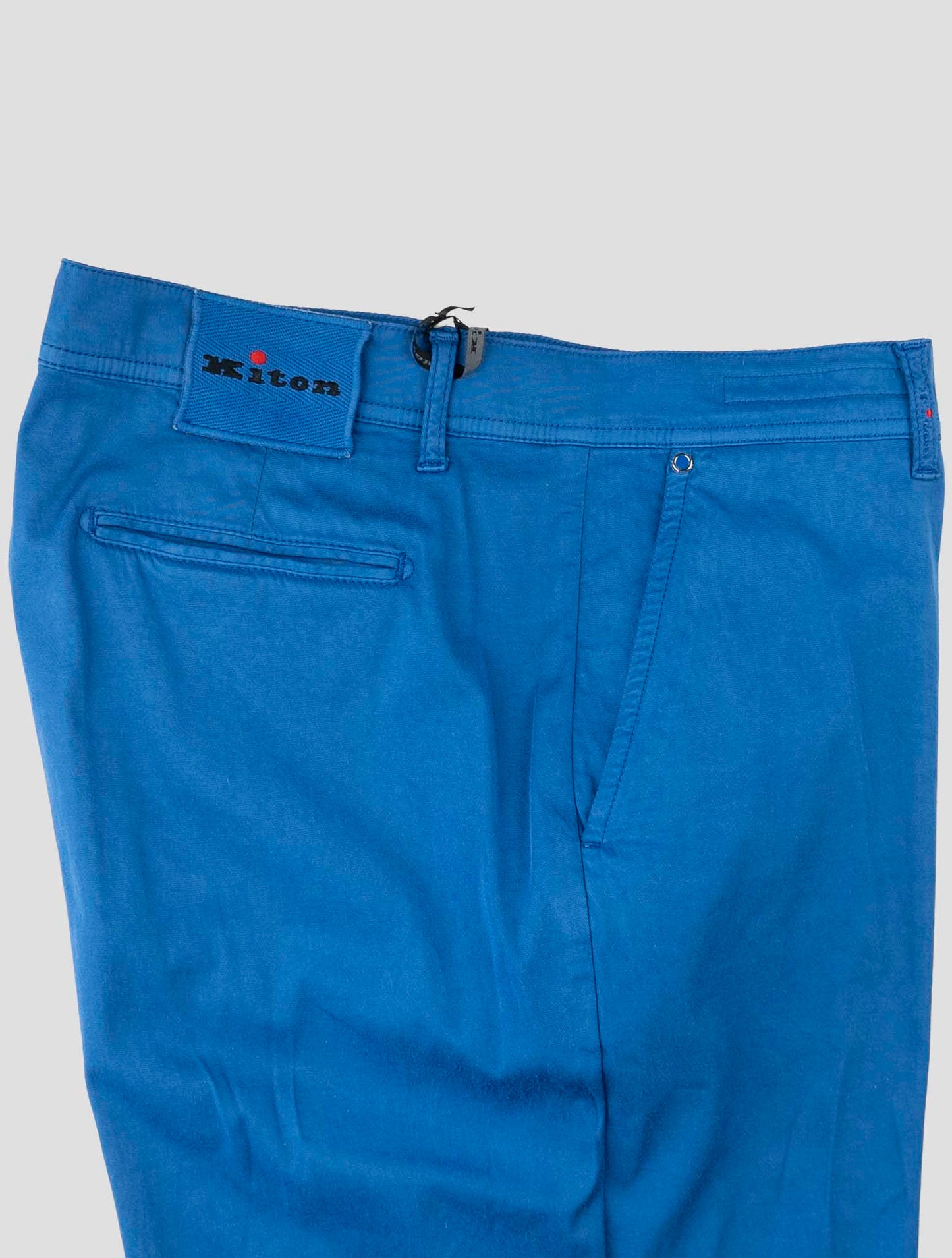 Kiton Blue Cotton Silk Ea Short Pants
