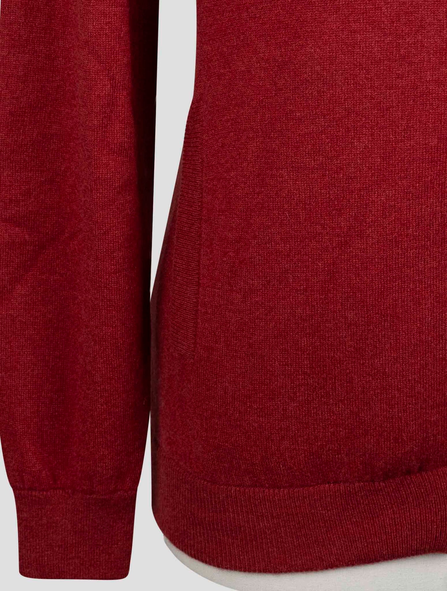 Kiton Red Cashmere Sweater Full Zip