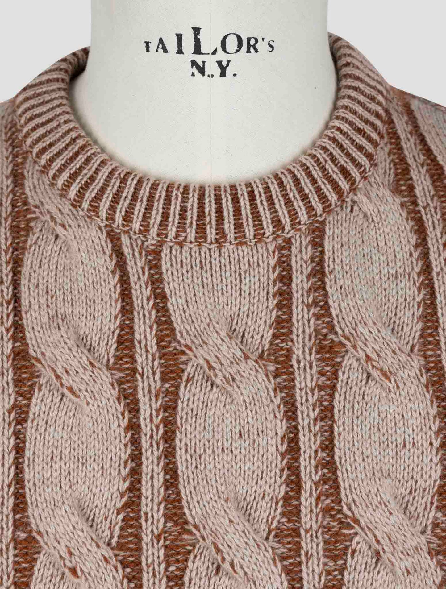 Kiton Brown Cashmere Sweater Crewneck