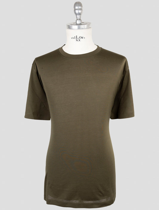 Kiton Green Cotton T-Shirt