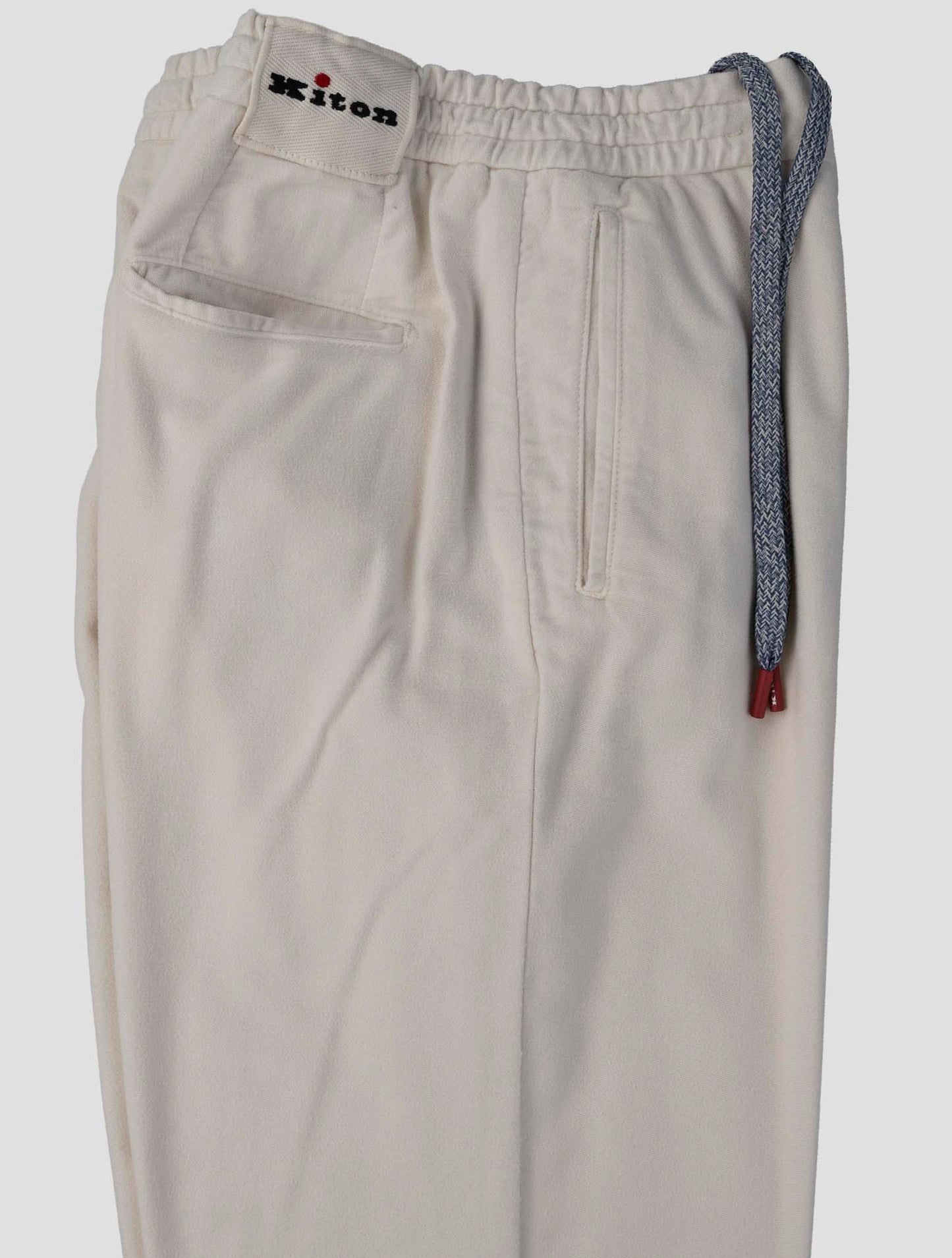 Kiton White Modal Cotton Ea Pants