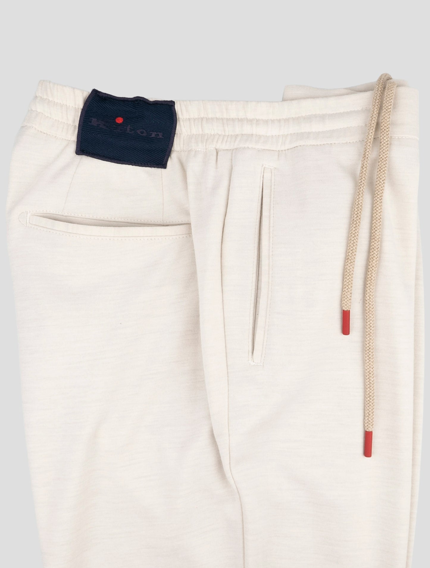 Kiton White Wool Pa Pants