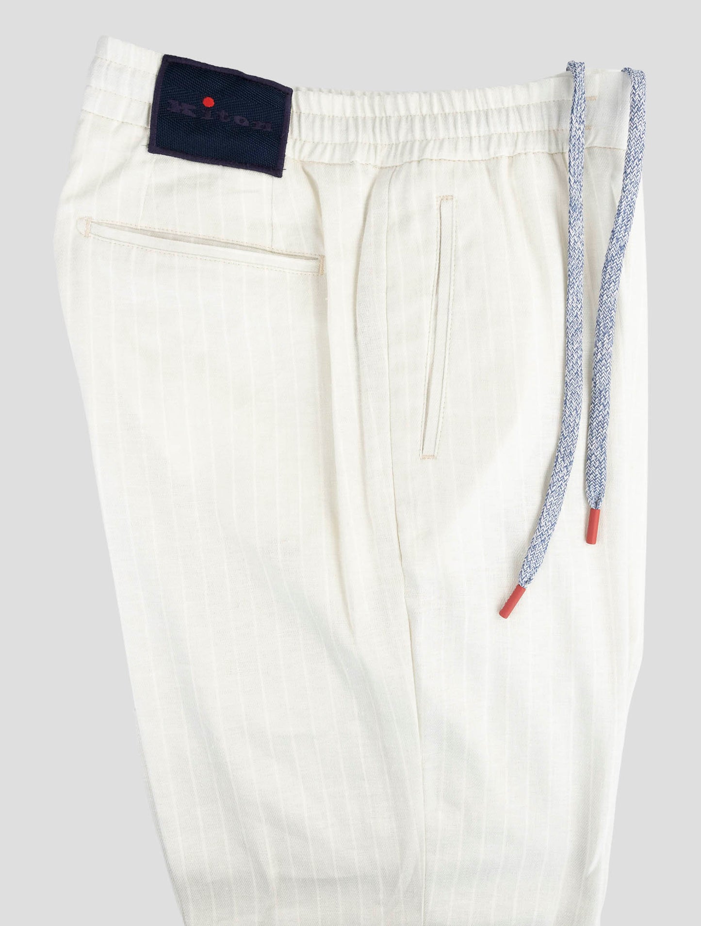 Kiton Beige Linen Ea Pl Pants