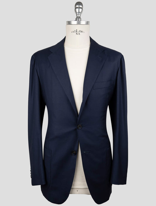 Kiton Knt Blue Virgin Wool Suit