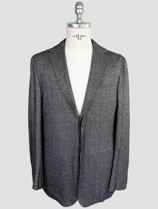 Kiton Knt Dark Gray Cashmere Silk Suit