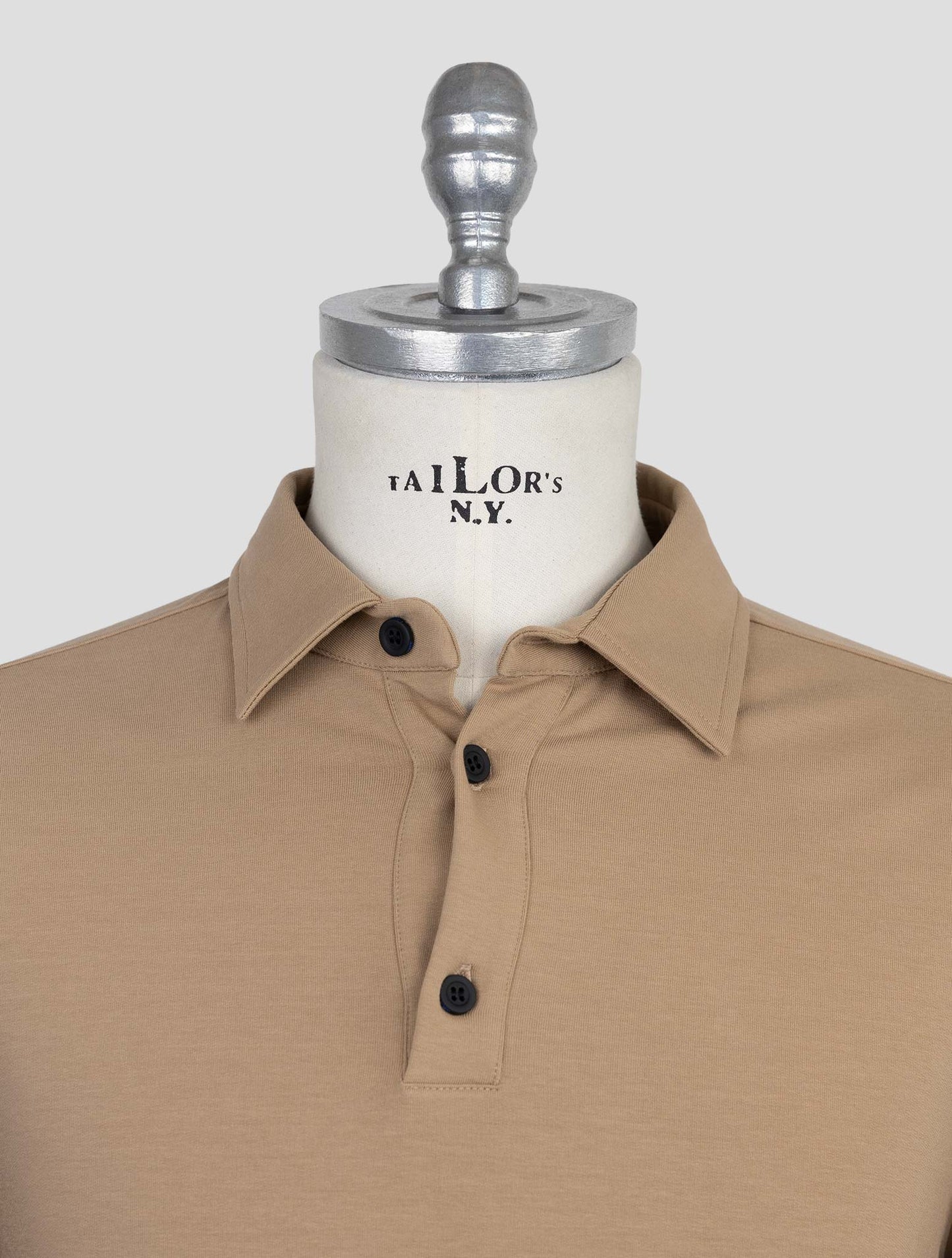 Kiton Knt Beige Cotton Ea Sweater Polo