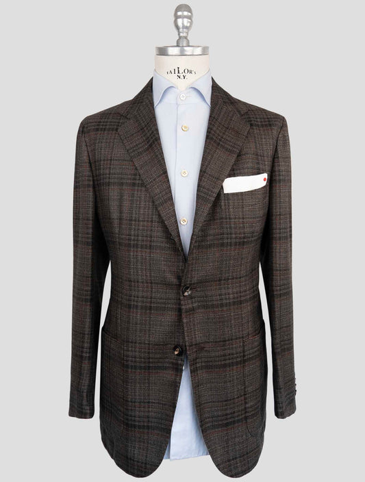 Kiton Brown Cashmere Silk Blazer