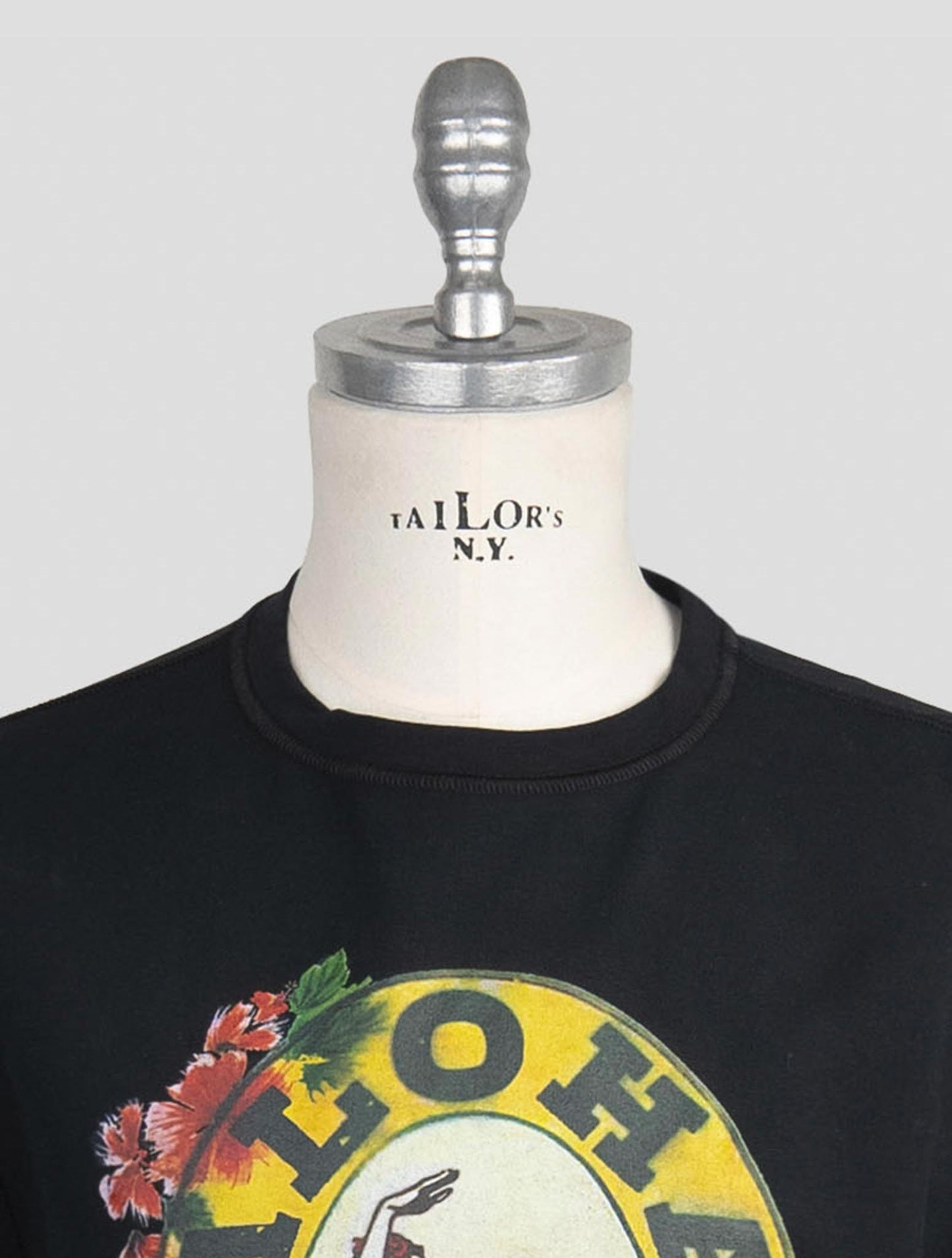 Kiton Black Cotton Ea Sweater Crewneck