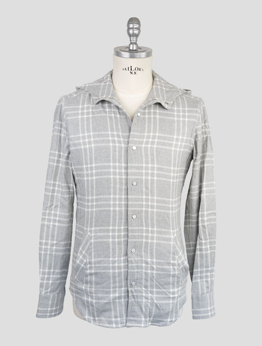 Kiton Gray Cotton Shirt
