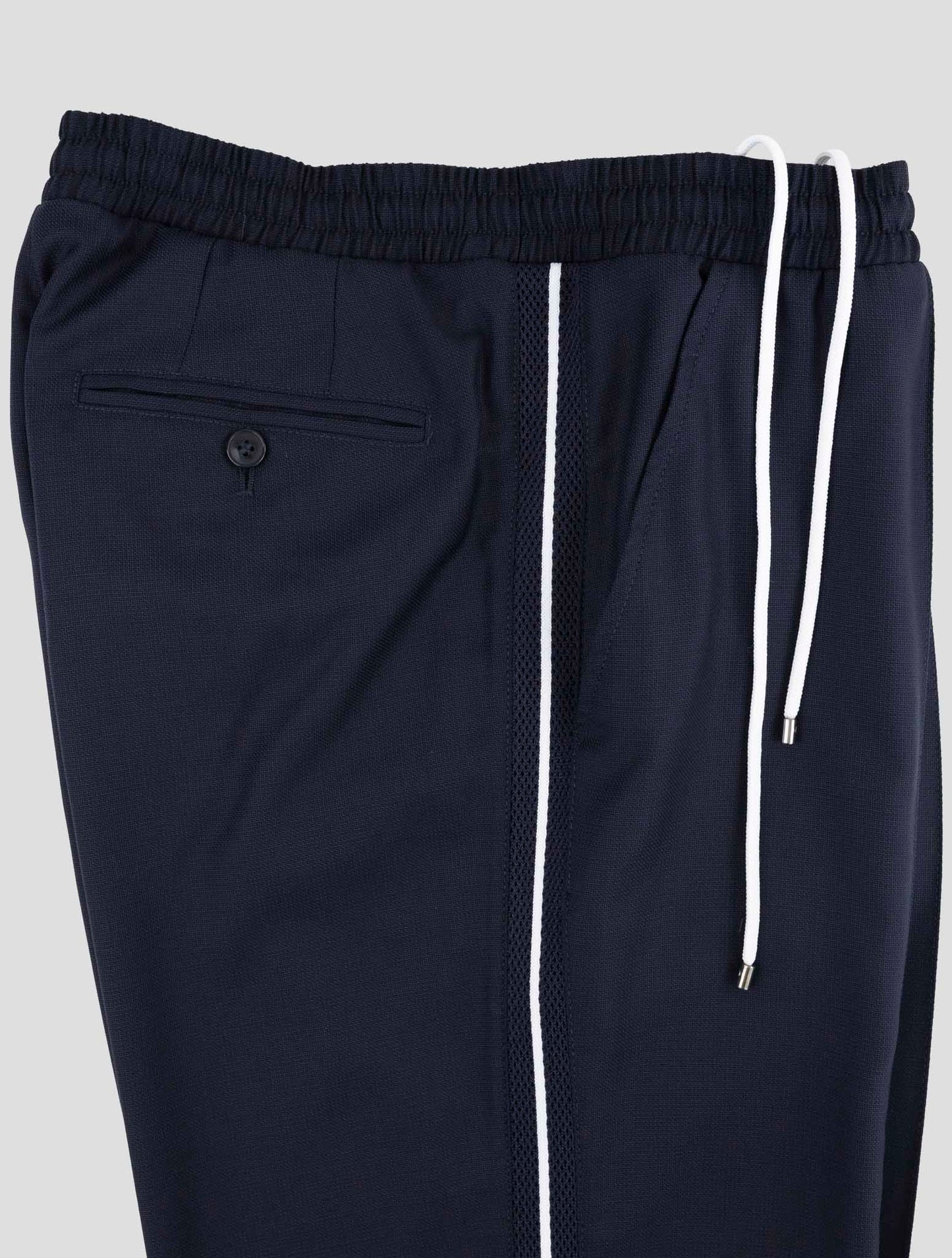 Kiton Blue Fleece Wool Pa Pants