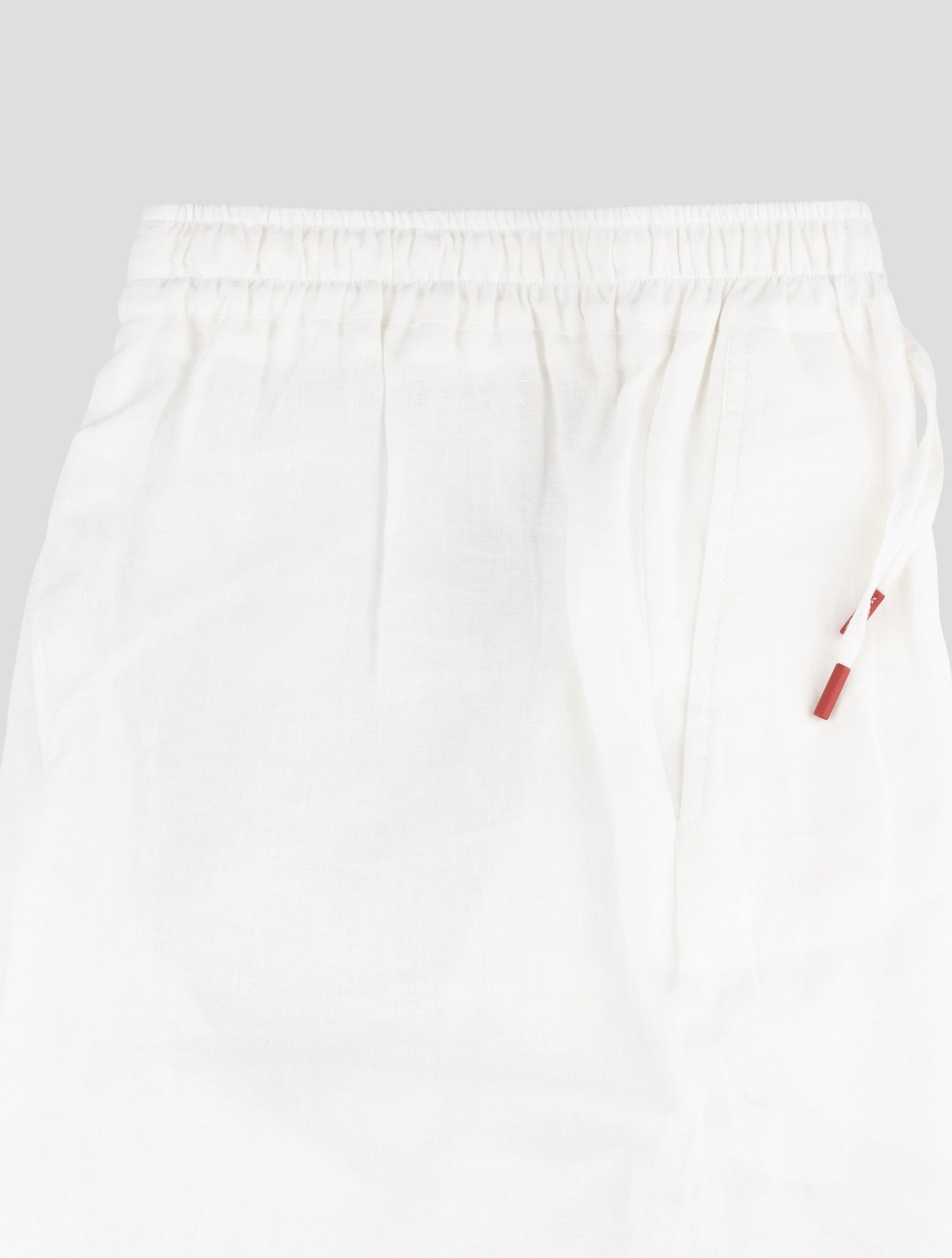 Kiton White Cotton Ea Short Pants