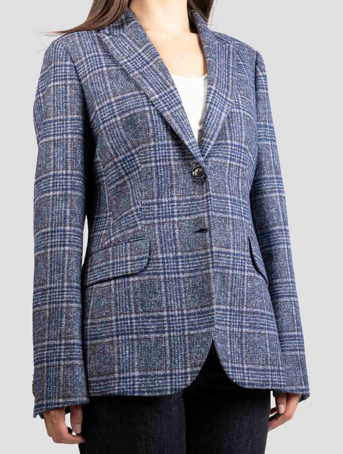 Kiton Multicolor Alpaca Cotton Pa Blazer