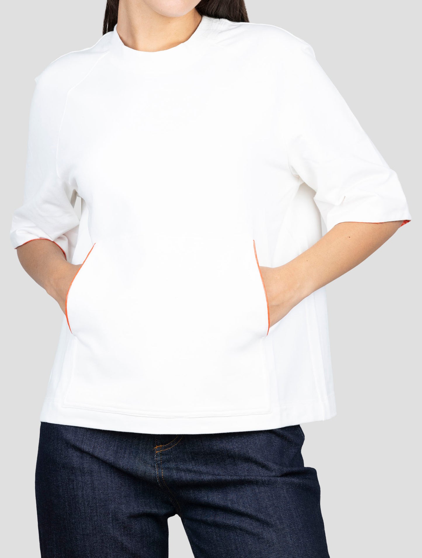 Kiton White Cotton Ea Sweater Crewneck