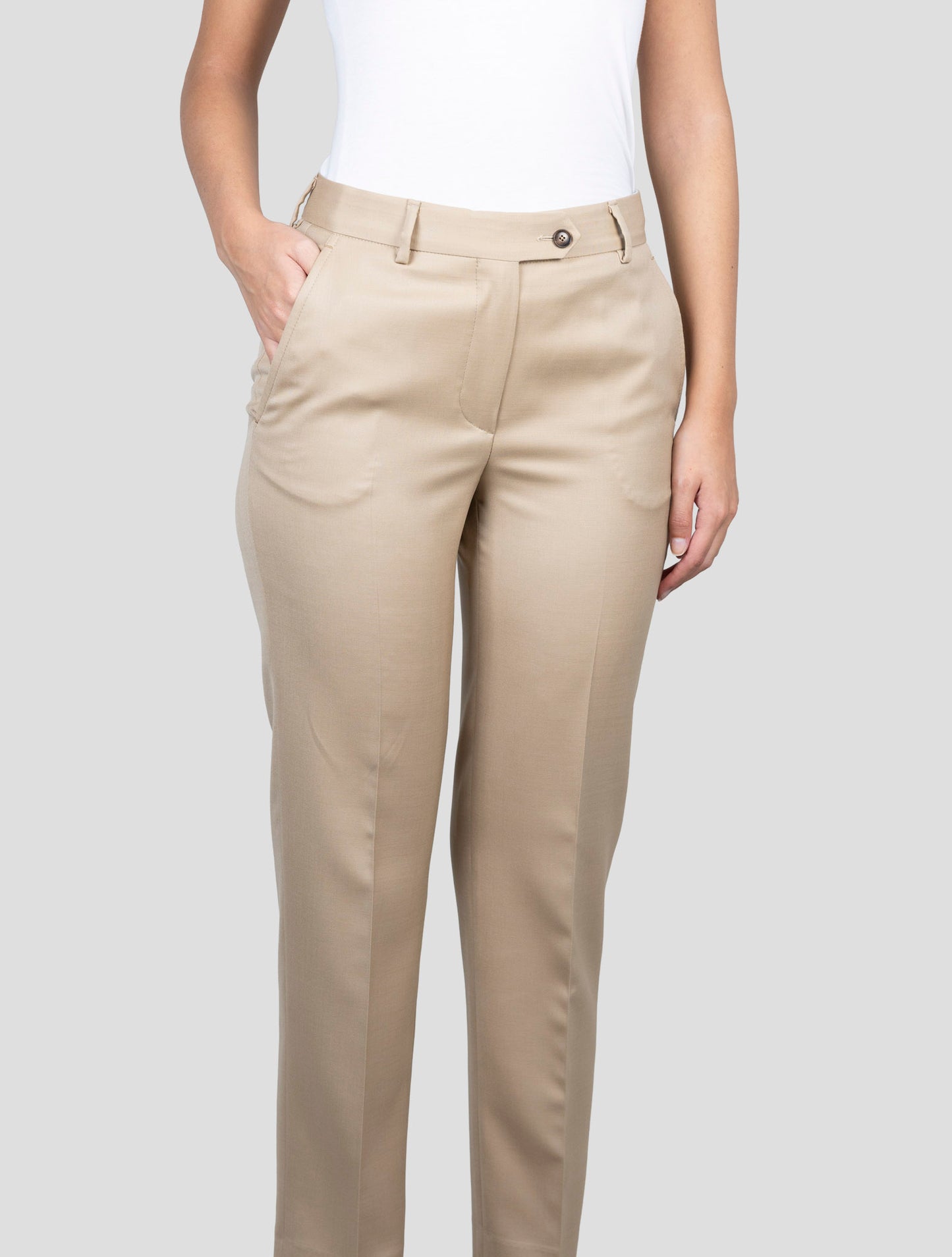 Kiton Brown Virgin Wool Ea Pants