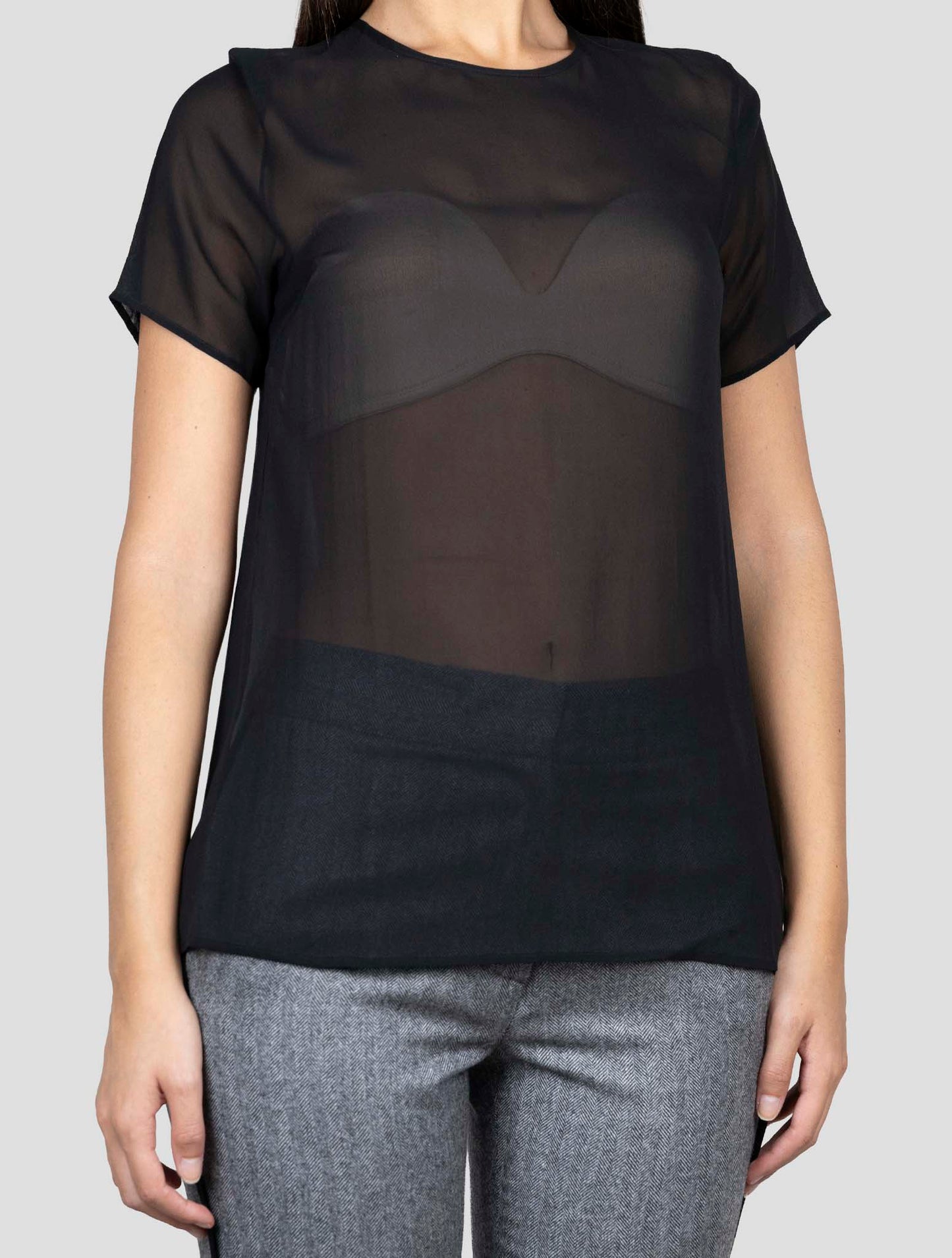 Kiton Black Silk Shirt