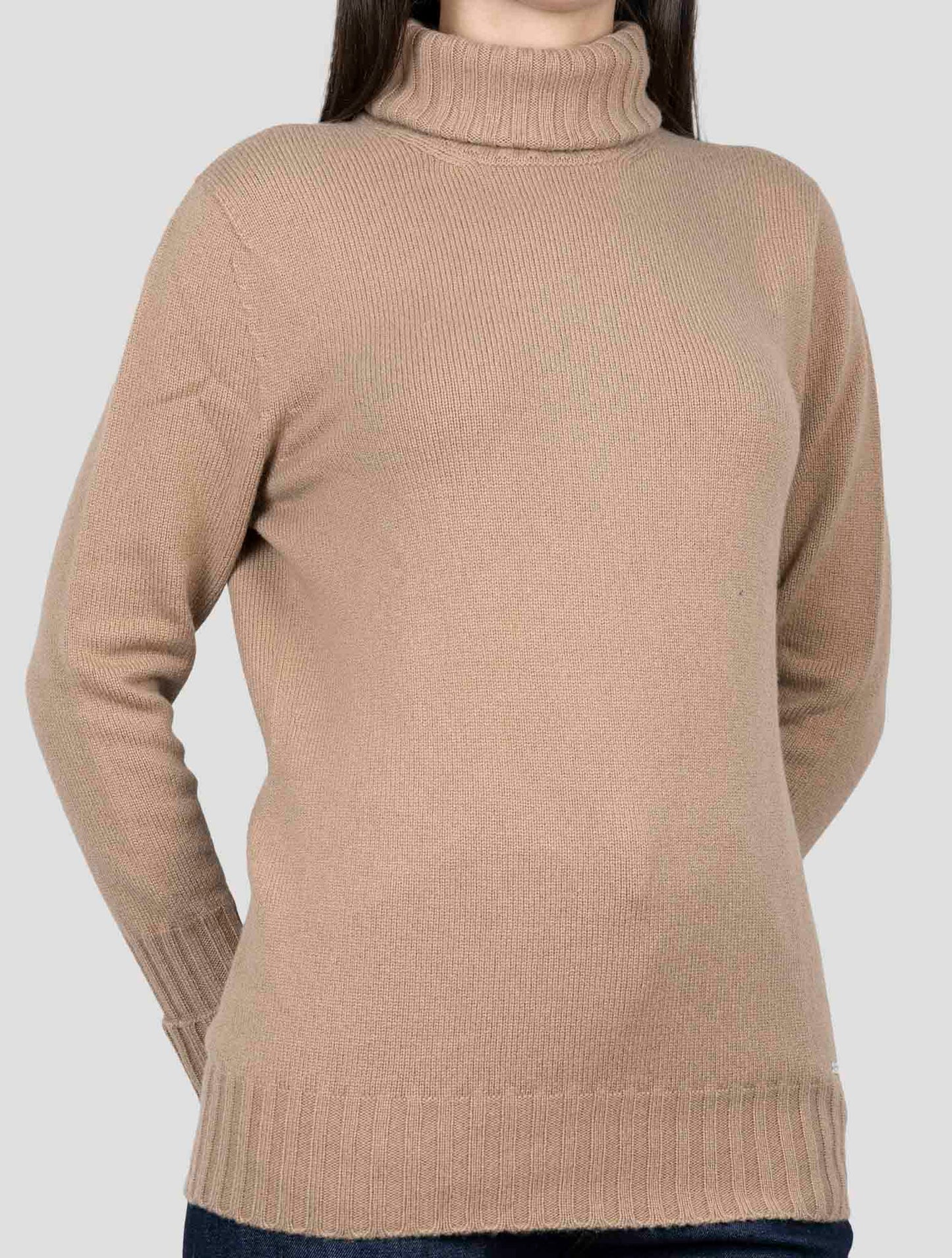 Kiton Brown Cashmere Sweater Turtleneck
