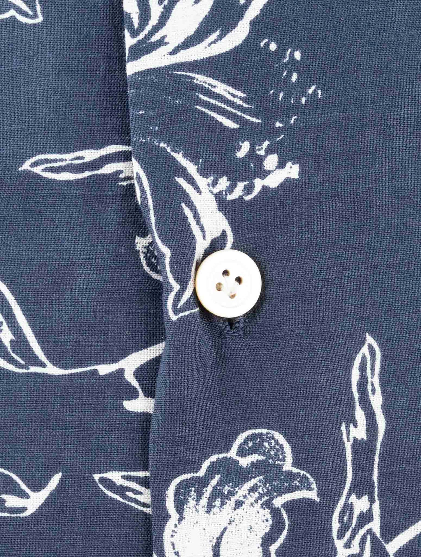 Kiton Blue Cotton Shirt