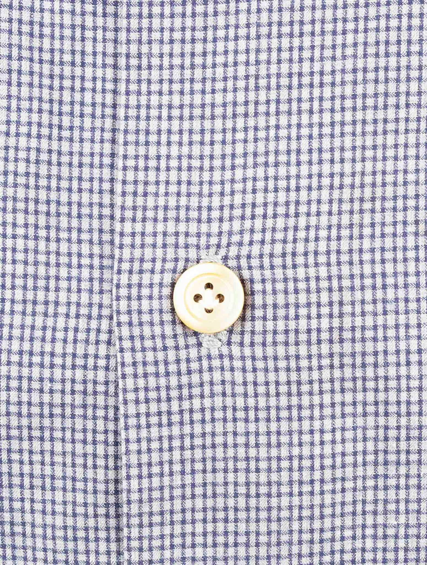 Kiton Blue Cotton Shirt