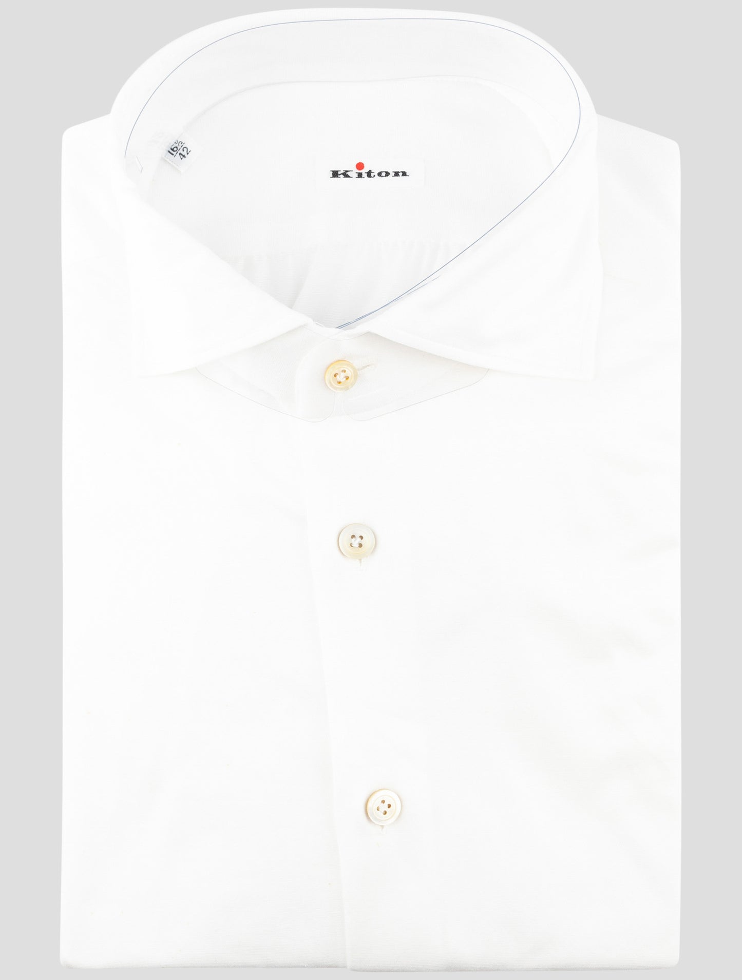 Kiton White Cotton Shirt